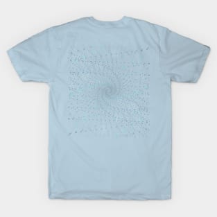 Swirling blue particles T-Shirt